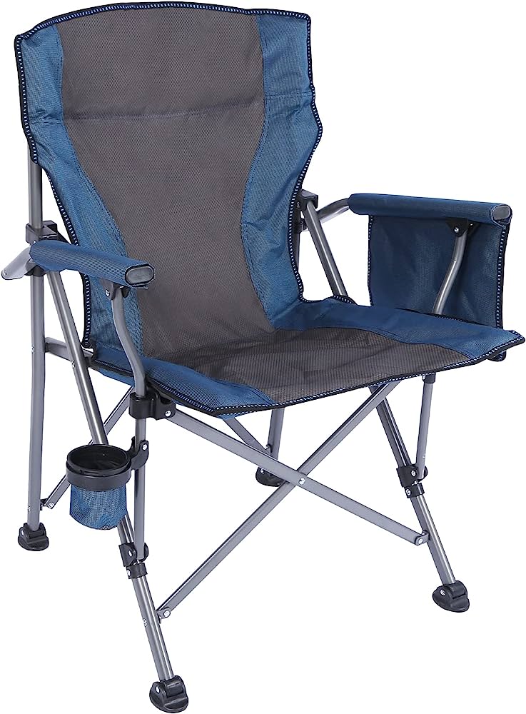 REDCAMP Oversized Folding Camping Chair for Adults Heavy Duty 250/300/330lb, Sturdy Steel Frame Outdoor Camp Chairs Portable Lawn Chair with High Back and Cup Holderâ¦