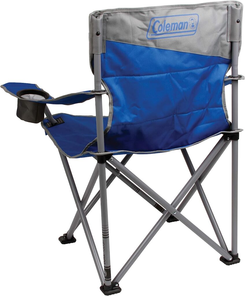 Coleman Big and Tall Camp Chair | Folding Beach Chair | Portable Quad Chair for Tailgating, Camping  Outdoors