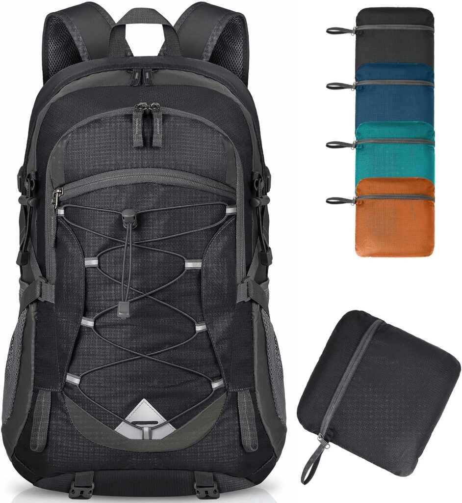 IGOLUMON Hiking Backpack 40L Packable Lightweight Camping Backpack Men Women Waterproof Hiking Daypack Outdoor Travel Daypack